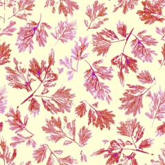 abstract floral background with leaves