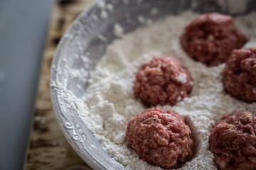 homemade meatballs in sauce