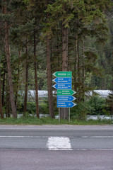 Italian Street Signs in South Tyrol, Modena, Bressanone, Bolzano, Brenner, Sterzing. Road Signs in...