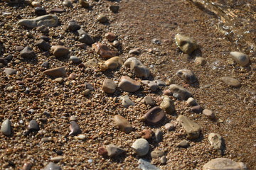 Fototapeta na wymiar sand and stones