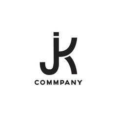 JK logo simple and minimalist
