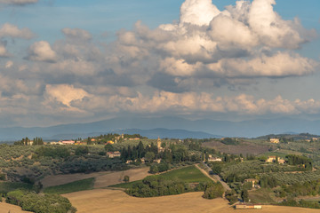 Obraz premium Blick in die Landschaft der Toskana