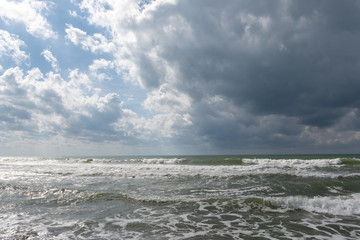 Fototapeta premium Gewitter über dem Meer