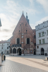 Fototapeta premium Church of St. Barbara at sunrise in Krakow, Poland.