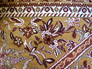 Closeup of Persian carpets