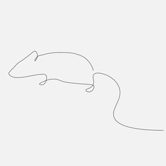 Rat animal print vector illustration