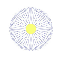 Daisy flower. Art garden design element white flower stock vector illustration for web, for print