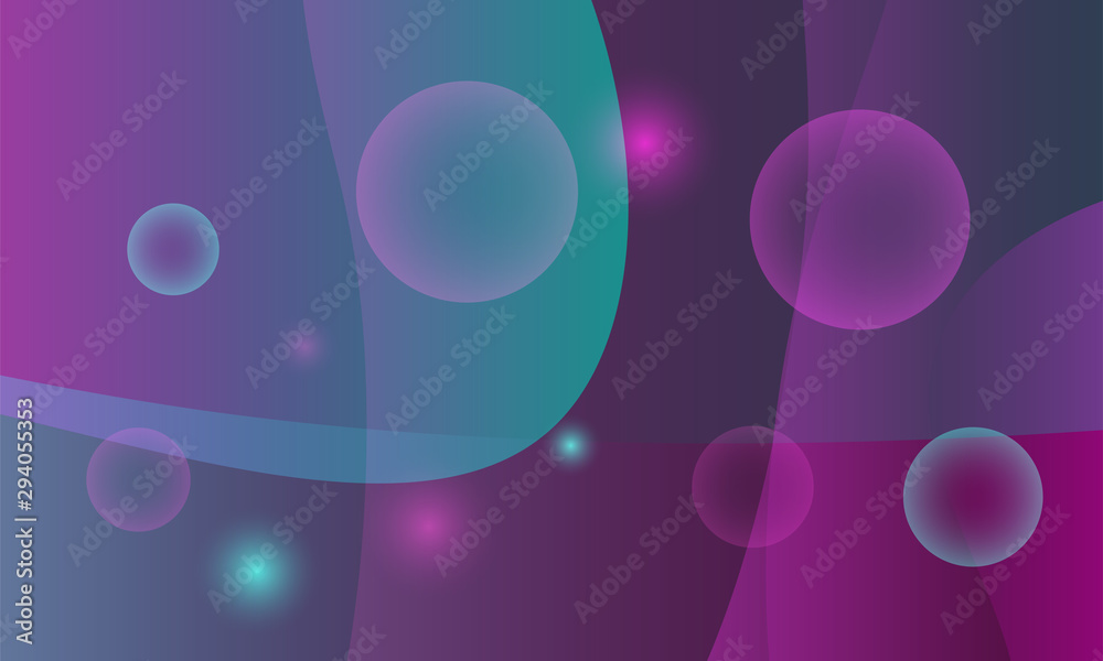 Aufkleber Neon in abstract style on dark background. Illuminated design. Neon background. Digital glowing effect. Vector geometric pattern. Trendy vector collection. Colorful backdrop.