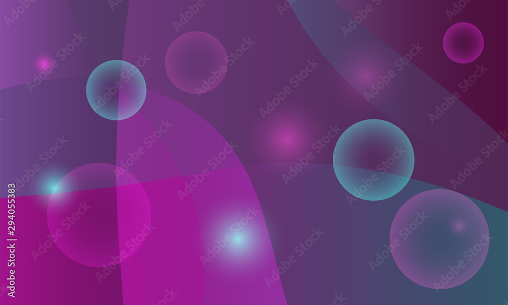 Aufkleber Neon in abstract style on dark background. Illuminated design. Neon background. Digital glowing effect. Vector geometric pattern. Trendy vector collection. Colorful backdrop.