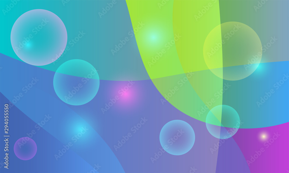 Poster Modern template for concept design. Trendy wallpaper. Graphic element. Vibrant. Modern vector design. Abstract colorful gradient.