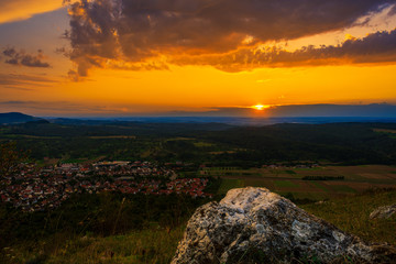 Sunset in the summer season