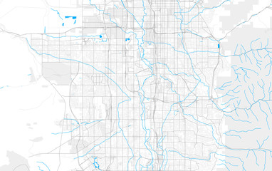 Rich detailed vector map of Taylorsville, Utah, USA
