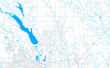Rich detailed vector map of Ankeny, Iowa, USA