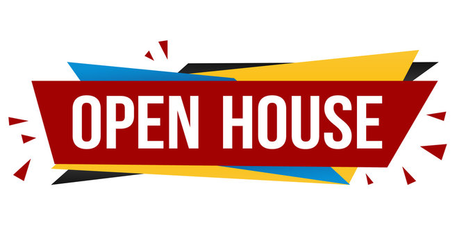 Open house banner design