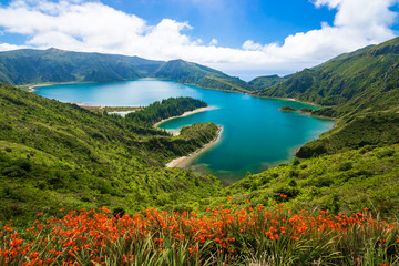 Lagoa do Fogo in Sao Miguel island, Azores, Portugal