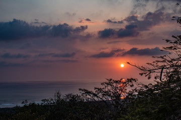 Fototapeta na wymiar Sunset over Sea