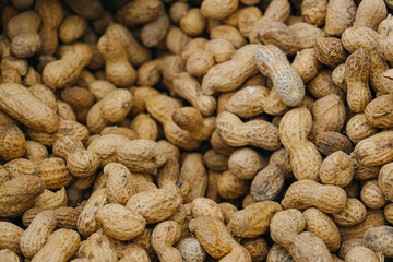 inshell peanuts in the market