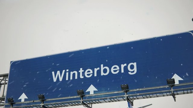 Airplane Landing Winterberg in Christmas