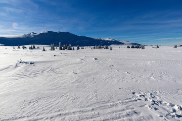 Winter view of Vitosha Mountain, Bulgaria