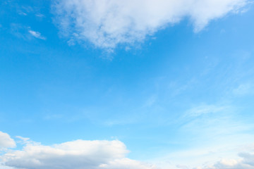 Blue sky and white clouds landscape