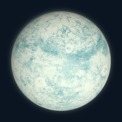 Fractured, Frozen Alien Planet