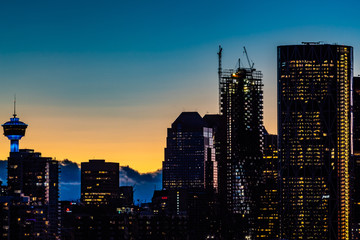 Naklejka premium Calgary Skyline