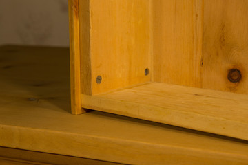 Furniture from Switzerland, built from wood of pine (Pinus cembra)