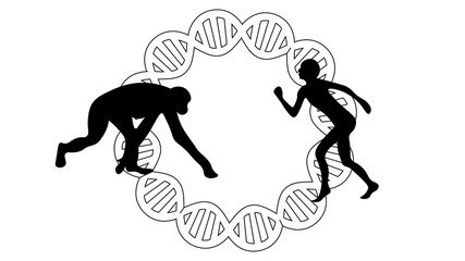 Evolution of species illustration. Evolution vector design