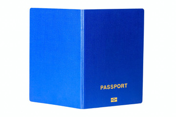 passport template isolated on white background