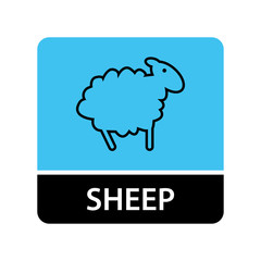 Sheep icon for web and mobile
