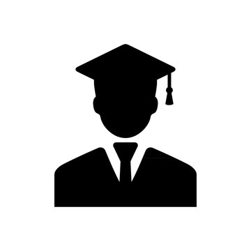 student with graduation cap icon