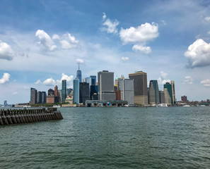 Obraz premium Skyline view of downtown Manhattan