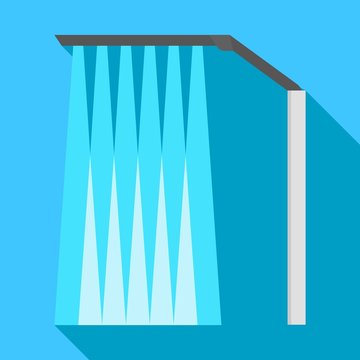 Stand car wash icon. Flat illustration of stand car wash vector icon for web design