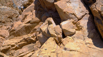 Stones on a mountain