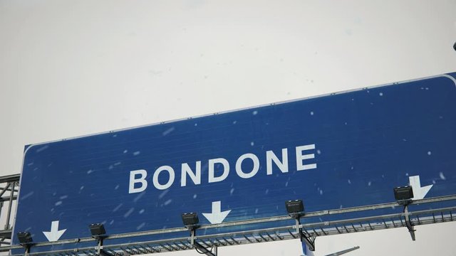 Airplane Landing Bondone in Christmas