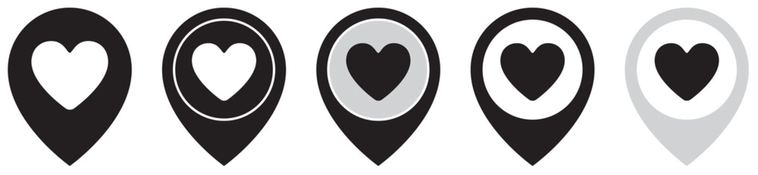 IC&Ocirc;NE DE LOCALISATION AVEC COEUR