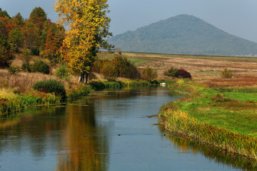 The Gacka River in autumn, Croatia