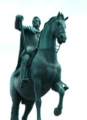 Equestrian statue of Ferdinando I de Medici on the Piazza della Santissima Annunziata, Florence, Italy