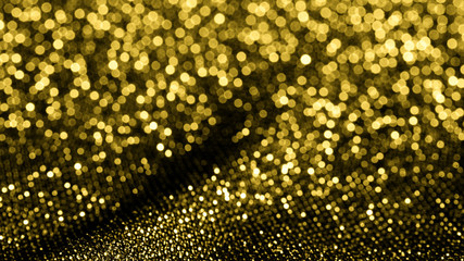 background of abstract glitter lights. silver and gold. de-focused. banner