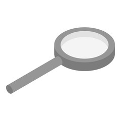 Magnifying glass icon. Isometric of magnifying glass vector icon for web design isolated on white background
