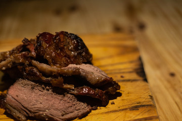 carne al horno , perfectamente a 90 grados