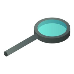 Optical magnify glass icon. Isometric of optical magnify glass vector icon for web design isolated on white background