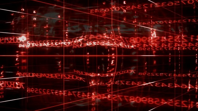 data digital numbers of world 