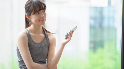 Fototapeta premium スポーツジム 女性