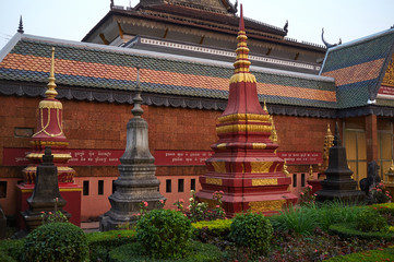 Fototapeta premium Wat Preah Prom Rath in Siem Reap, Cambodia.