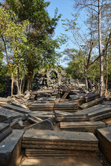 Fototapeta na wymiar Beng Mealea is a famous landmark in Cambodia.