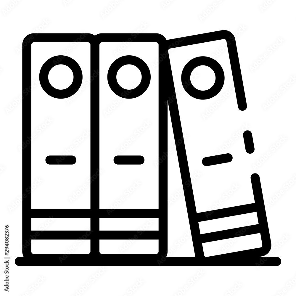 Poster personal files in folders icon. outline personal files in folders vector icon for web design isolate
