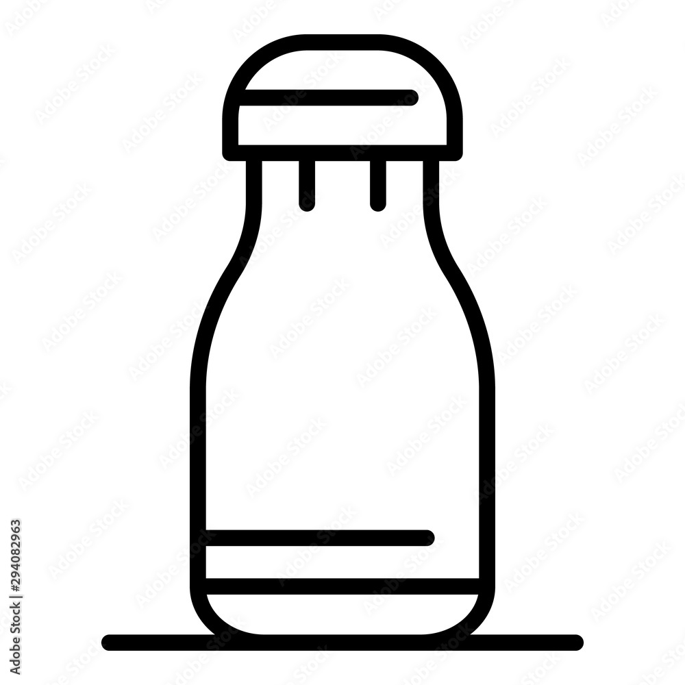 Poster plastic sports bottle icon. outline plastic sports bottle vector icon for web design isolated on whi