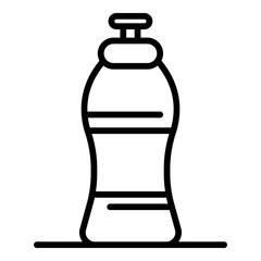Sports bottle icon. Outline sports bottle vector icon for web design isolated on white background