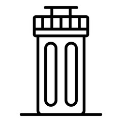 Tea pot icon. Outline tea pot vector icon for web design isolated on white background